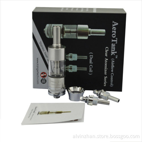 Hot Selling Aerotank Clearomizer with Replaceable Coil, Airflow and Huge Vapor